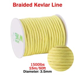 Kevlar Line 0.8mm~3.5mm Wear-Resistant Fishing Line Outdoor Camping Hiking Kite String Braided Fishing Assist Line Refractory
