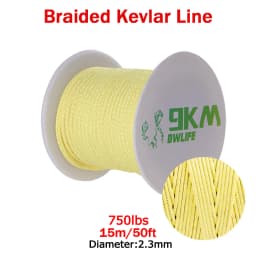 Kevlar Line 0.8mm~3.5mm Wear-Resistant Fishing Line Outdoor Camping Hiking Kite String Braided Fishing Assist Line Refractory