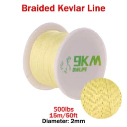 Kevlar Line 0.8mm~3.5mm Wear-Resistant Fishing Line Outdoor Camping Hiking Kite String Braided Fishing Assist Line Refractory