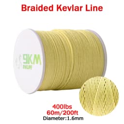 Kevlar Line 0.8mm~3.5mm Wear-Resistant Fishing Line Outdoor Camping Hiking Kite String Braided Fishing Assist Line Refractory