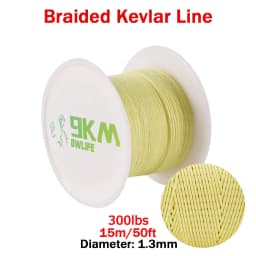 Kevlar Line 0.8mm~3.5mm Wear-Resistant Fishing Line Outdoor Camping Hiking Kite String Braided Fishing Assist Line Refractory
