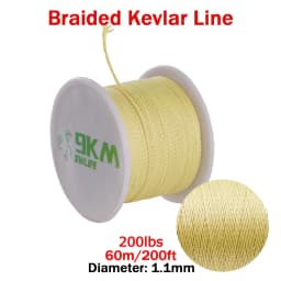 Kevlar Line 0.8mm~3.5mm Wear-Resistant Fishing Line Outdoor Camping Hiking Kite String Braided Fishing Assist Line Refractory