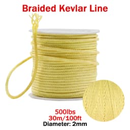 Kevlar Line 0.8mm~3.5mm Wear-Resistant Fishing Line Outdoor Camping Hiking Kite String Braided Fishing Assist Line Refractory