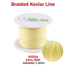 Kevlar Line 0.8mm~3.5mm Wear-Resistant Fishing Line Outdoor Camping Hiking Kite String Braided Fishing Assist Line Refractory