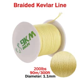 Kevlar Line 0.8mm~3.5mm Wear-Resistant Fishing Line Outdoor Camping Hiking Kite String Braided Fishing Assist Line Refractory