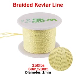 Kevlar Line 0.8mm~3.5mm Wear-Resistant Fishing Line Outdoor Camping Hiking Kite String Braided Fishing Assist Line Refractory
