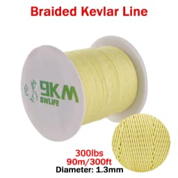Kevlar Line 0.8mm~3.5mm Wear-Resistant Fishing Line Outdoor Camping Hiking Kite String Braided Fishing Assist Line Refractory
