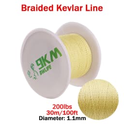 Kevlar Line 0.8mm~3.5mm Wear-Resistant Fishing Line Outdoor Camping Hiking Kite String Braided Fishing Assist Line Refractory