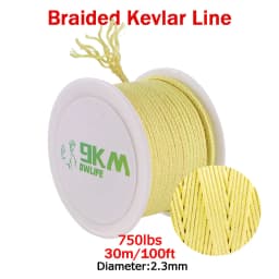 Kevlar Line 0.8mm~3.5mm Wear-Resistant Fishing Line Outdoor Camping Hiking Kite String Braided Fishing Assist Line Refractory