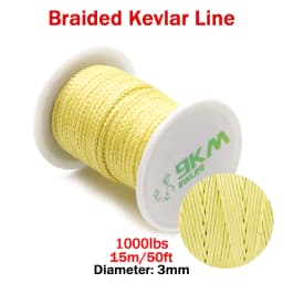 Kevlar Line 0.8mm~3.5mm Wear-Resistant Fishing Line Outdoor Camping Hiking Kite String Braided Fishing Assist Line Refractory
