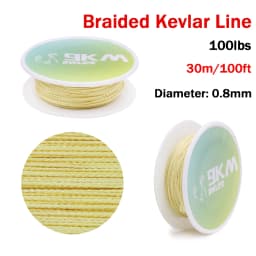 Kevlar Line 0.8mm~3.5mm Wear-Resistant Fishing Line Outdoor Camping Hiking Kite String Braided Fishing Assist Line Refractory