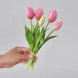 5pcs/Bouquet New Silicone Tulip Artificial Flower 40cm Real Touch Fake Plant B For Wedding Decoration Home Garen Acceeeories