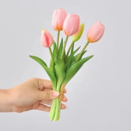 5pcs/Bouquet New Silicone Tulip Artificial Flower 40cm Real Touch Fake Plant B For Wedding Decoration Home Garen Acceeeories