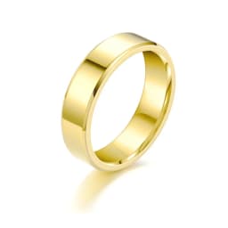 RAMOS Smooth Stainless Steel Couple Rings Gold Colour Simple 4MM 6MM Women Men Lovers Wedding Jewelry Engagement Gifts