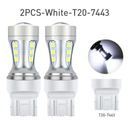 2x P21W BA15S LED Canbus 1156 BAY15D 1157 P21/5W LED Bulbs T15 R5W Car Lights 6500K White Brake Lights Reverse Lamp DRL T20 7443