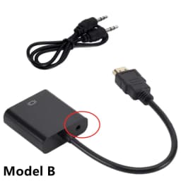 HD 1080P HDMI To VGA Converter HDMI Cable With Audio Power Supply HDMI Male To VGA Female Adapter For PS4 TV Box Xbox TV Laptop