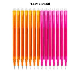 0.7mm Magic Erasable Pen Press Gel Pen Set 8 Colors Erasable Refill Rod Gel Ink Stationery Retractable Pens Washable Handle Rod