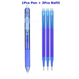 0.7mm Magic Erasable Pen Press Gel Pen Set 8 Colors Erasable Refill Rod Gel Ink Stationery Retractable Pens Washable Handle Rod