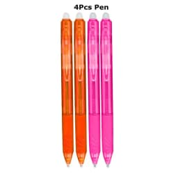 0.7mm Magic Erasable Pen Press Gel Pen Set 8 Colors Erasable Refill Rod Gel Ink Stationery Retractable Pens Washable Handle Rod