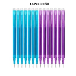 0.7mm Magic Erasable Pen Press Gel Pen Set 8 Colors Erasable Refill Rod Gel Ink Stationery Retractable Pens Washable Handle Rod
