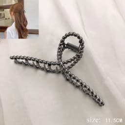 Simple Metal Hollow Out Geometric Hair Claw Ladies Elegant Hair Accessories Cross Crab Bath Clip For Women Fashion Girl Headwear