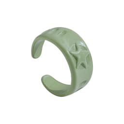 2021 New Trendy Hand-painted Candy Color Dripping Oil Geometric Chain Rings for Women Multicolor Irregular Open Rings Jewelry