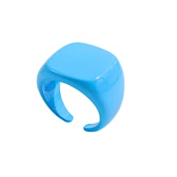 2021 New Trendy Hand-painted Candy Color Dripping Oil Geometric Chain Rings for Women Multicolor Irregular Open Rings Jewelry