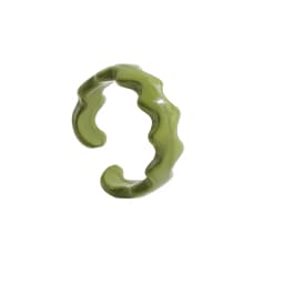 2021 New Trendy Hand-painted Candy Color Dripping Oil Geometric Chain Rings for Women Multicolor Irregular Open Rings Jewelry