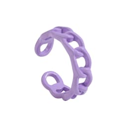 2021 New Trendy Hand-painted Candy Color Dripping Oil Geometric Chain Rings for Women Multicolor Irregular Open Rings Jewelry