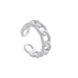 2021 New Trendy Hand-painted Candy Color Dripping Oil Geometric Chain Rings for Women Multicolor Irregular Open Rings Jewelry