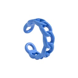 2021 New Trendy Hand-painted Candy Color Dripping Oil Geometric Chain Rings for Women Multicolor Irregular Open Rings Jewelry