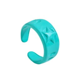 2021 New Trendy Hand-painted Candy Color Dripping Oil Geometric Chain Rings for Women Multicolor Irregular Open Rings Jewelry
