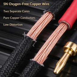DIYLIVE 5N OFC High-Purity Copper HIFI Speaker Cable for Main Speaker Power Amplifier Side Connection Passive Audio Cable