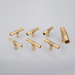 4 5 6 8 10 12 14 16 19mm Equal Reudcing Hose Barb Tee 3 Ways Brass Pipe Fitting Connector Splitter Coupler Adapter Water Gas Oil