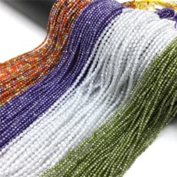 Natural Zircon Beads 2 3 4mm Tiny Stone Loose Spacer Bead For Necklace Bracelets Accessories Jewelry Making 15.5" Strand