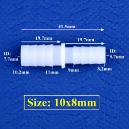 5~200pcs 4~12mm To 2.4~9mm White PE Pagoda Reducing Direct Connectors Aquarium Tank Air Pump Adapter Micro Irrigation Hose Joint