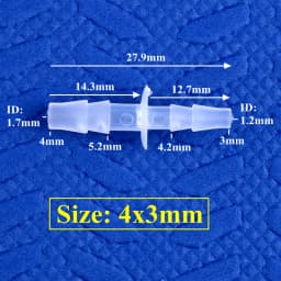 5~200pcs 4~12mm To 2.4~9mm White PE Pagoda Reducing Direct Connectors Aquarium Tank Air Pump Adapter Micro Irrigation Hose Joint