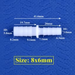 5~200pcs 4~12mm To 2.4~9mm White PE Pagoda Reducing Direct Connectors Aquarium Tank Air Pump Adapter Micro Irrigation Hose Joint