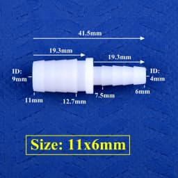 5~200pcs 4~12mm To 2.4~9mm White PE Pagoda Reducing Direct Connectors Aquarium Tank Air Pump Adapter Micro Irrigation Hose Joint