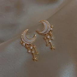 New Imitation Pearl Stud Earrings for Women Geometric Crystal Zircon Stars Earring Birthday Party Banquet Jewelry