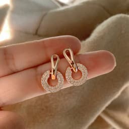 New Imitation Pearl Stud Earrings for Women Geometric Crystal Zircon Stars Earring Birthday Party Banquet Jewelry