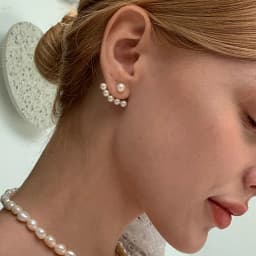 New Imitation Pearl Stud Earrings for Women Geometric Crystal Zircon Stars Earring Birthday Party Banquet Jewelry