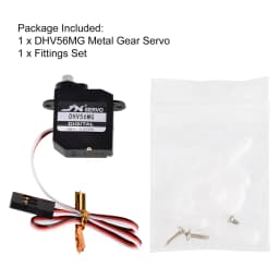 Hot Sale JX Servo DHV56MG Digital Coreless 1.2kg 0.10sec Metal Gear HV 5.6g DS Servo For RC Car Robot Airplane Aircraft Drone