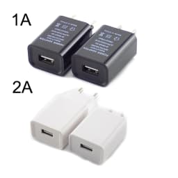 5V 1A 2A 3A Travel USB Adapter Phone Charger Power Supply Adapter Wall Desktop Charging Power Bank EU/US/AU Plug N11 Black White