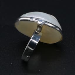 Natural Stone Shell Ring Adjustable Snail-Shaped Gossip Unisex For Love Romantic Birthday Jewelry Gift