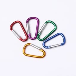 Alloy Carabiner Camping Hiking Hook Safety Aluminum D-Ring Key Chain Clip Keyring Snap Hook Outdoor Travel Kit High Quality