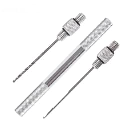 5-in-1 Carp Strong Fishing Rigging Bait Needle Kit Tool Set Bait Drill Stringer Needle with Nonslip Alloy Handle Fish Tools
