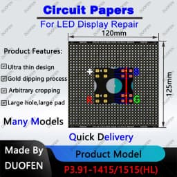 P3.91 series Circuit Paper,Double-sided solder pads, fully covered with large holes ,Used for repairing damaged PCB pads