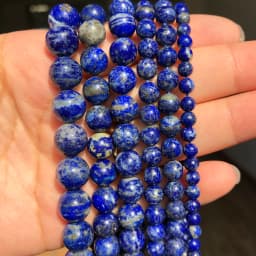 AA Natural Lapis Lazuli Stone Beads for Jewelry Making 4 6 8 10mm Round Loose Beads DIY Bracelet Charms Accessories 15''Inches