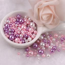 150pcs Mix 3-8mm Colorful Pearls Beads Imitation Plastic Beads for Needdlework Jewelry Making DIY Beacelet Necklace Findings